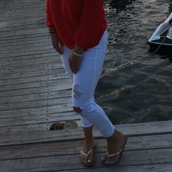 WHITE HOLLISTER JEANS - Picture 3 of 13